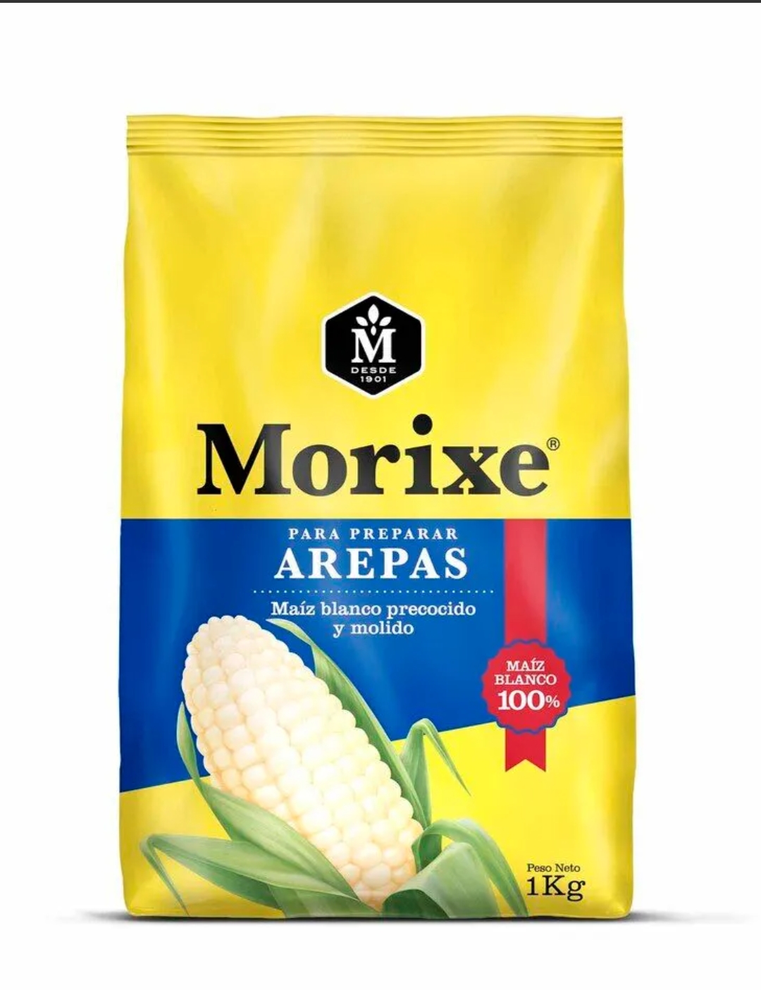 Harina Morixe blanca para hacer Arepas
