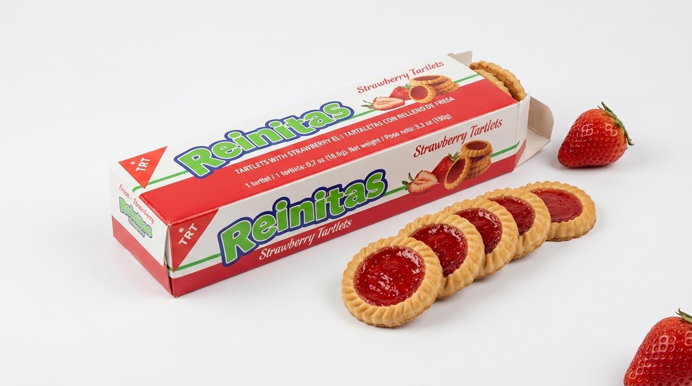 Reinitas galletas de frutilla
